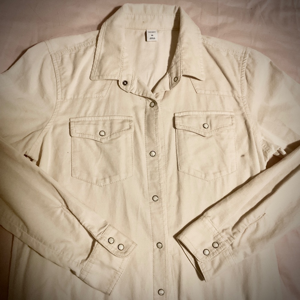 Old Navy Women’s Shirt Dress or Lightweight Denim Duster Full Snap Western XS